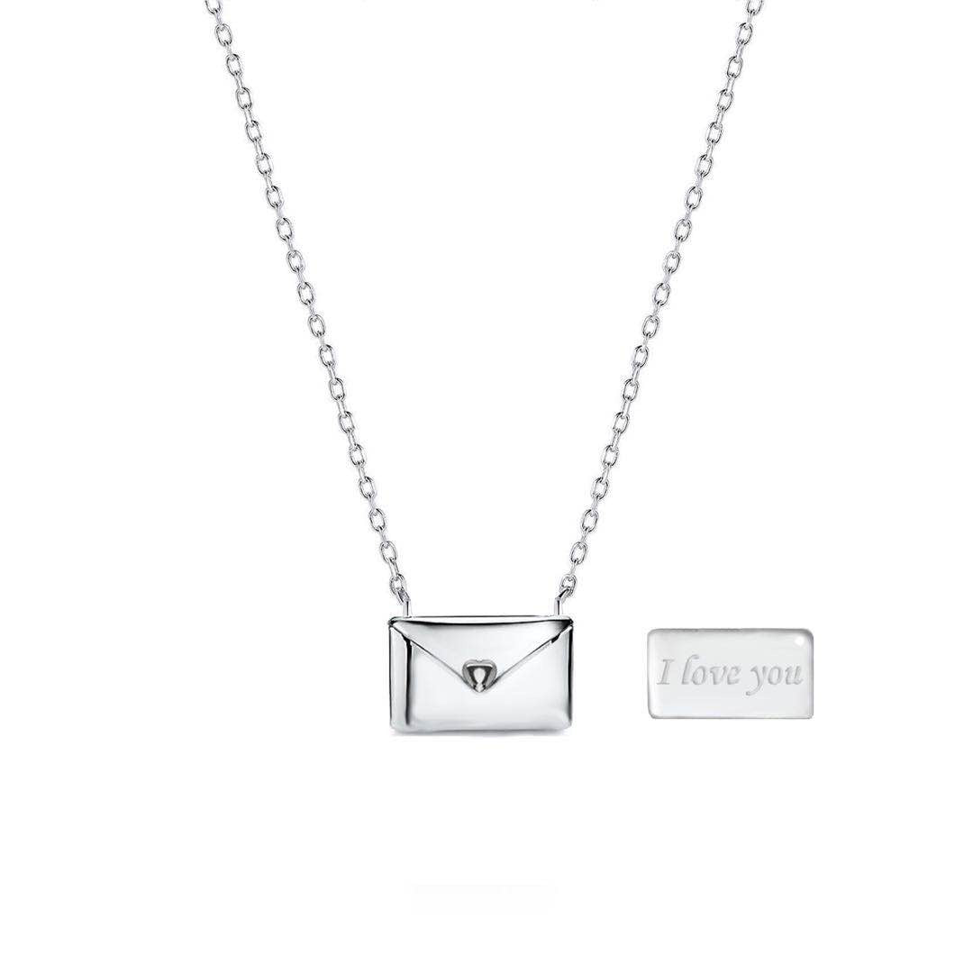 Envelope Pendant Necklace Delicate Gift Jewellery for Her