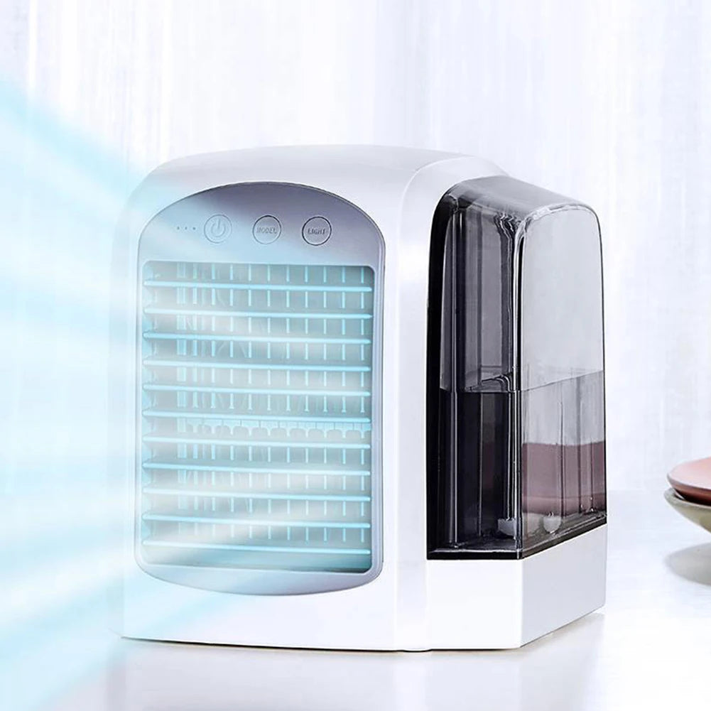 Water-Cooled  Personal Mini Air Cooler for Home Office (Grey)