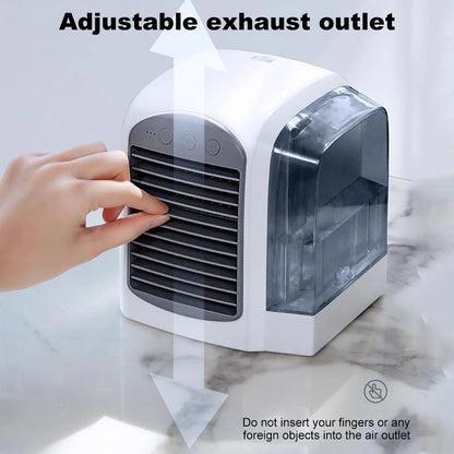 Water-Cooled  Personal Mini Air Cooler for Home Office (Grey)